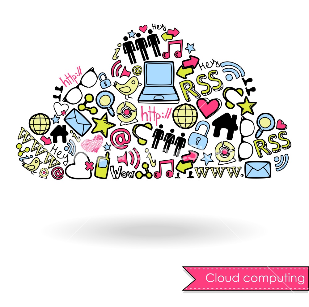 1000x992 Cloud Social Media Vector Art