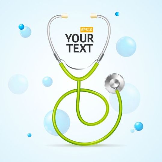539x539 Medical Background With Stethoscope Vectors Material 01 Free Download