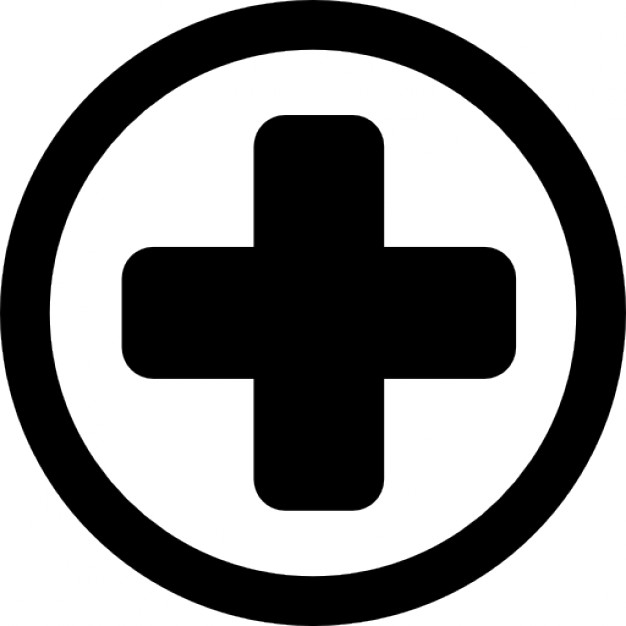 626x626 Hospital Medical Signal Of A Cross In A Circle Icons Free Download