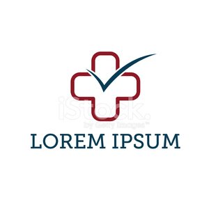 300x300 Medical Cross And Checkmark Vector Design Template Premium Clipart