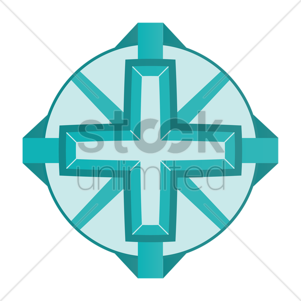 600x600 Medical Cross Vector Image