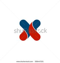 236x246 Blue Vector Medical Cross Logo. Round Shape Logotype. Religious