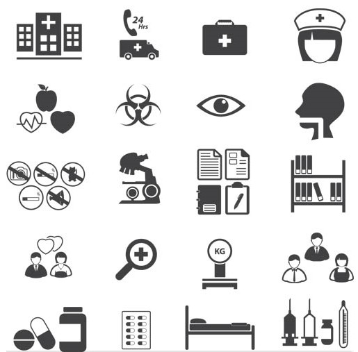 515x507 Medical Icons 2 Ai Format Free Vector Download