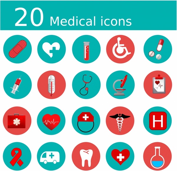 600x579 Medical Icons Free Vector In Adobe Illustrator Ai ( .ai