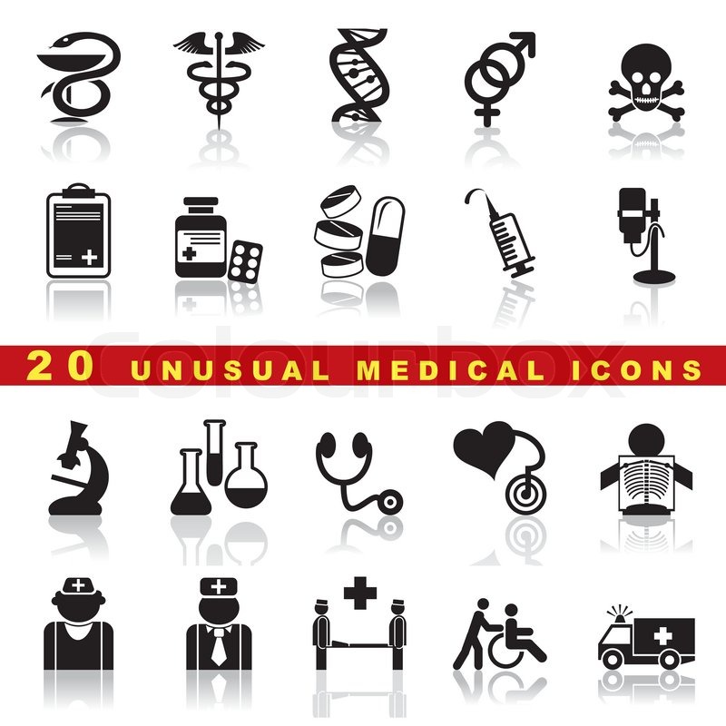 800x800 Vector Set Of Medical Icons And Symbol Stock Vector Colourbox
