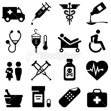 380x380 Health And Medical Icon Set. Editable Vector Icons For Video