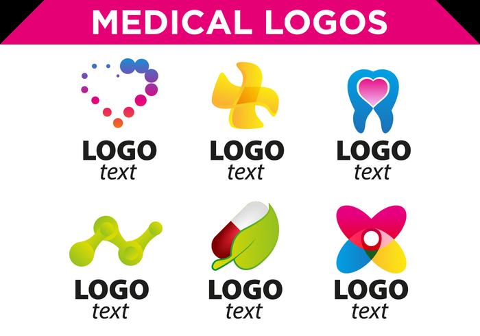 700x490 Medical Logos Templates Vector