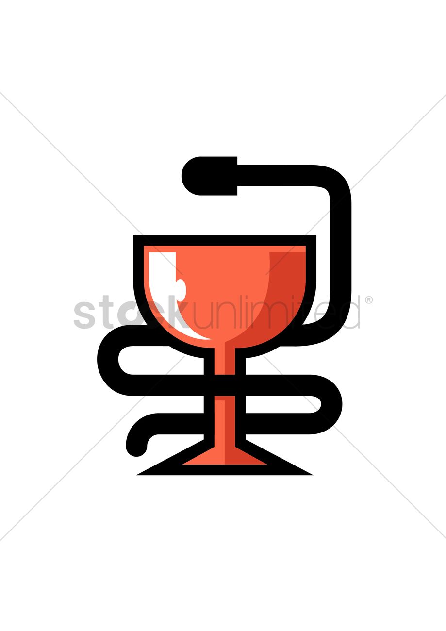 919x1300 Medical Snake Symbol Vector Image