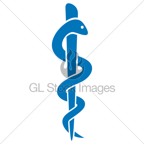 500x500 Medical Symbol Caduceus Snake With Stick Gl Stock Images
