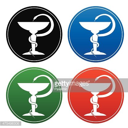 416x416 Medicine Snake Symbol Stock Vectors