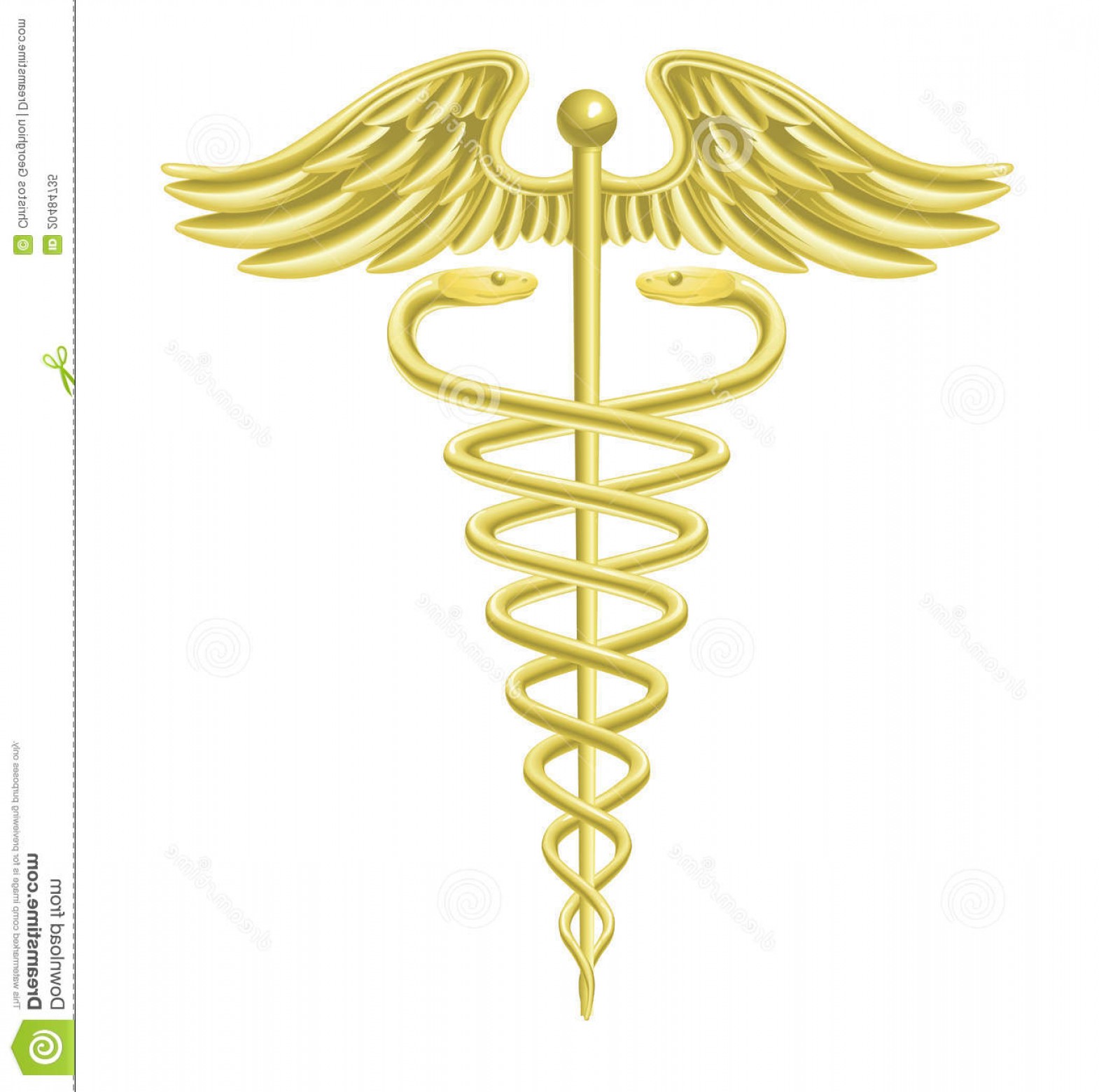 1570x1560 Royalty Free Stock Photo Caduceus Gold Medical Symbol Image