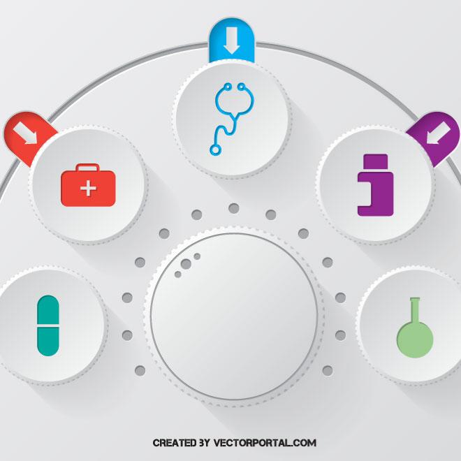 660x660 Medical Infographics Vector Art