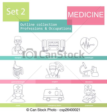 450x470 Professions Outline. Medical. Professions And Occupations Outline
