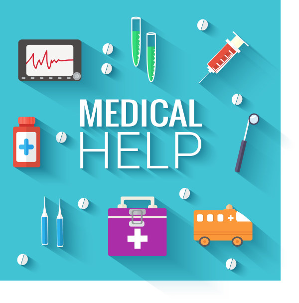 600x608 Medical Help Flat Icons Vector Free Download
