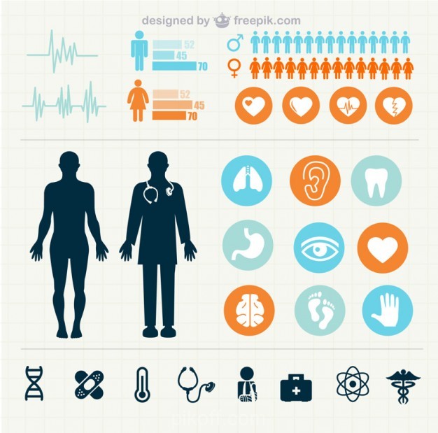 626x619 Ai] Medical Statistics Infographics Vector Free Download
