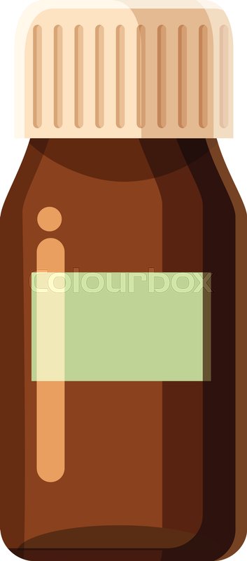 353x800 Medicine Bottle Icon. Cartoon Illustration Of Medicine Bottle