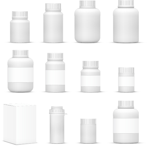 483x470 Medicine Bottle Packaging Vector Material Free Download