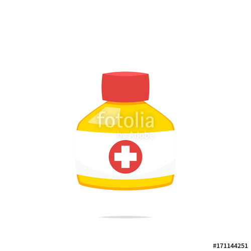 500x500 Medicine Bottle Vector Isolated Stock Image And Royalty Free