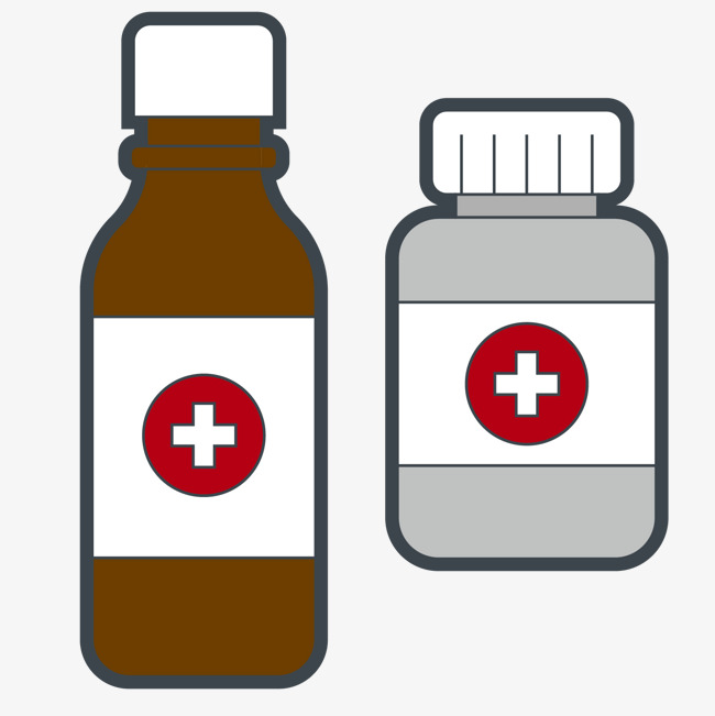 650x651 Vector Cartoon Medical Medicine Bottle, Vector, Cartoon, Medical
