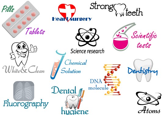537x378 Creative Medical Elements Logos Vector Free Download