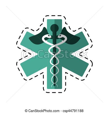 450x470 Cartoon Caduceus Medicine Care Symbol Vector Illustration Eps 10.