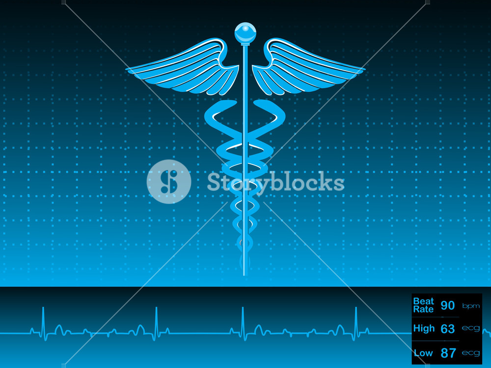 1000x750 Caduceus Medical Symbol Vector Illustration Royalty Free Stock