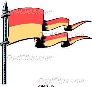 300x284 Medieval Flag Clip Art