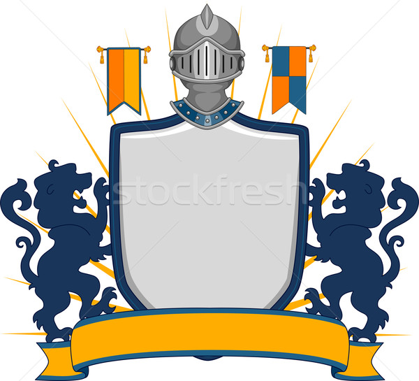 600x545 Medieval Shield Banner Vector Illustration Lenm ( 4847852