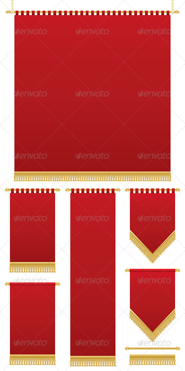 590x1180 Red Banners By Mattasbestos Graphicriver