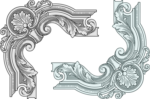 500x329 Classical Medieval Border Frame Vector 02 Free Download