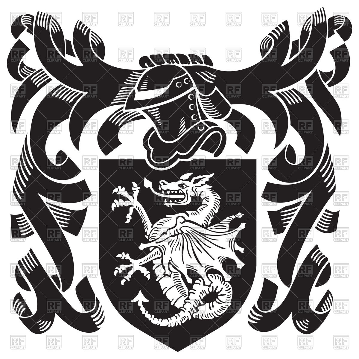1200x1200 Medieval Heraldic Emblem