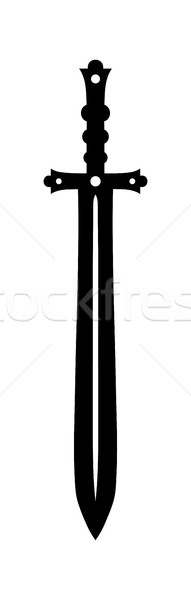 191x600 Medieval Sword Vector Illustration Glasaigh ( 8730845) Stockfresh
