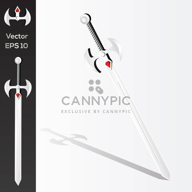 632x632 Vector Illustration Of Medieval Sword Free Vector Download 128619