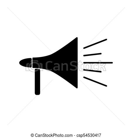 450x470 Megaphone Icon Vector Illustration.