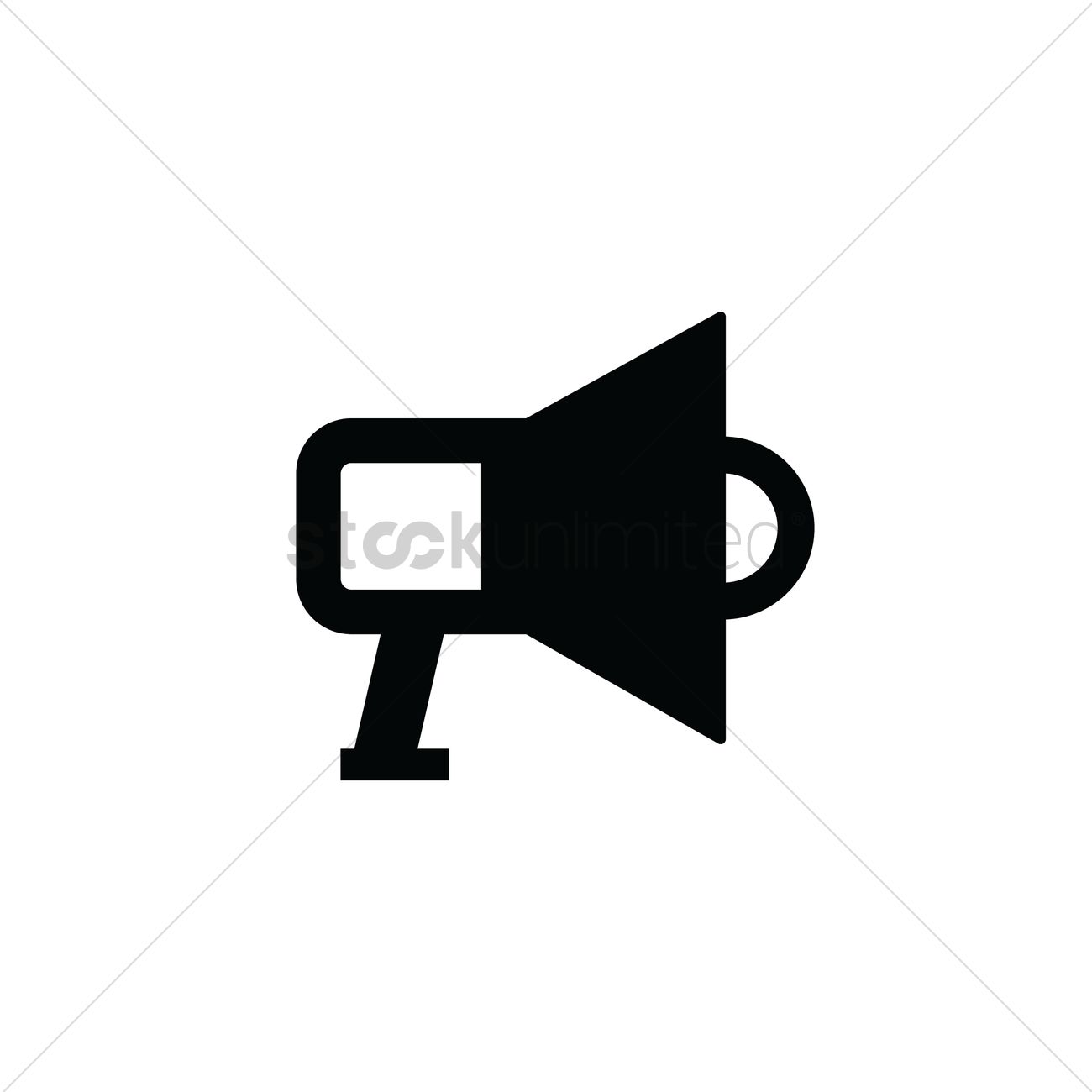 1300x1300 Megaphone Icon Vector Image