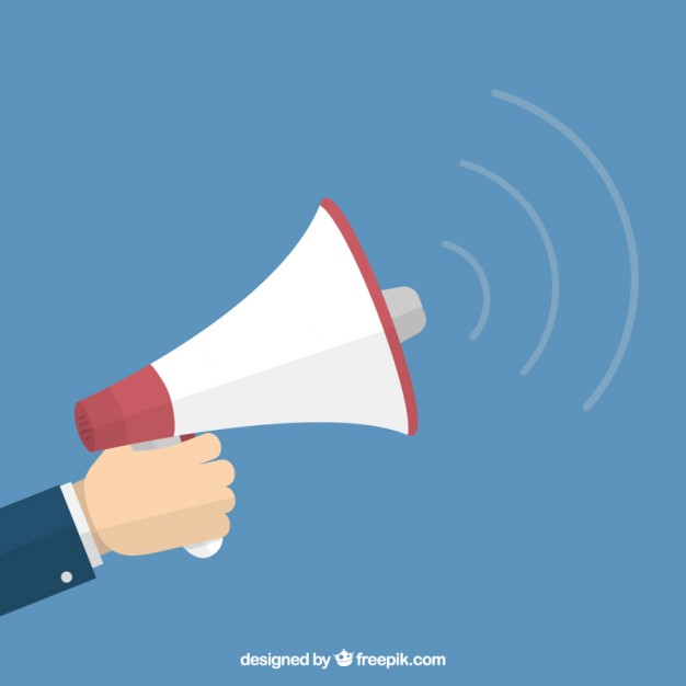 626x626 Hand Holding A Megaphone Vector Free Download