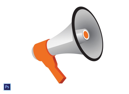 550x400 Megaphone Vector Psd Pixelmental