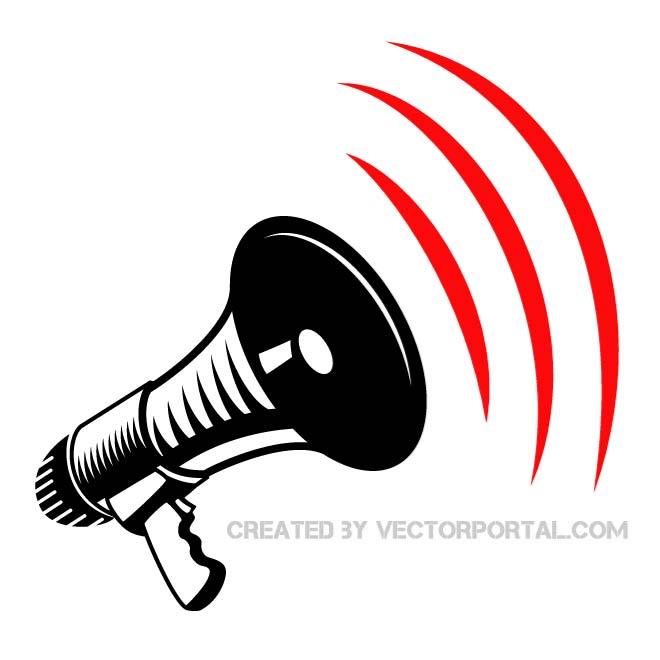 660x660 Vector Illustration Of A Megaphone By Vectorportal