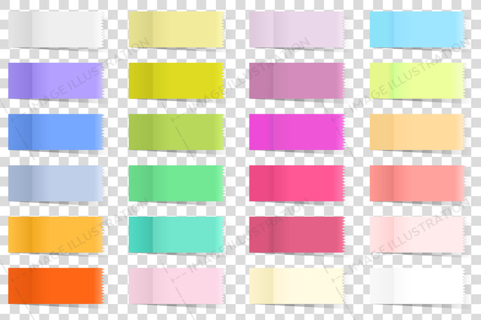 690x459 Post Note Memo Sticker Set Vector