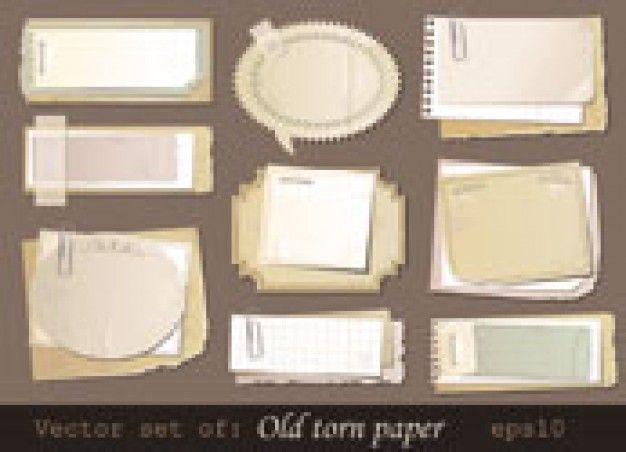 626x452 The Retro Memo Vector Design Elements Design Elements