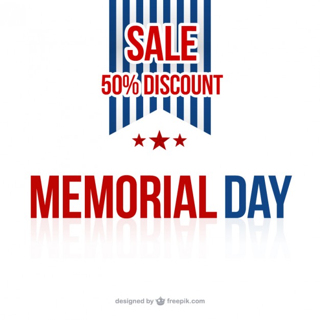 626x626 Memorial Day Sale Background Vector Free Download