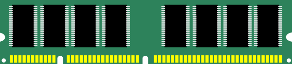 600x132 Ram Computer Memory Clip Art Free Vector 4vector