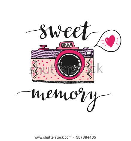 437x470 Retro Photo Camera With Stylish Lettering