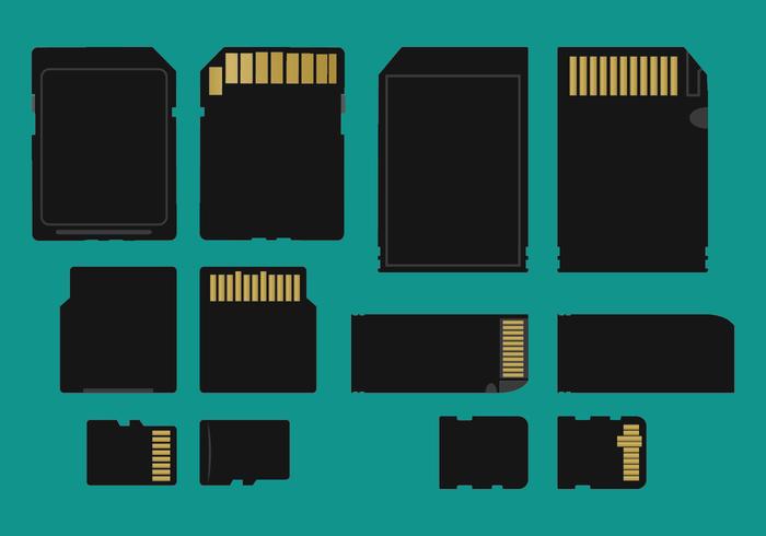 700x490 Memory Card Types Vector