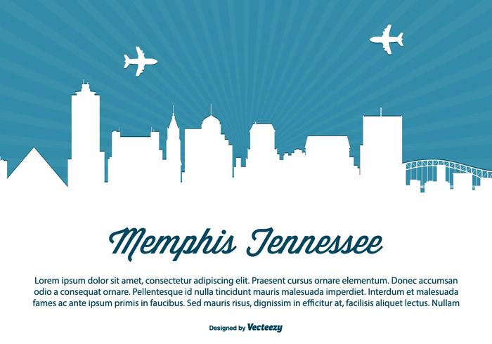 700x490 Memphis Tennessee Skyline Illustration
