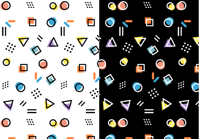 700x490 Free Vector Free Memphis Pattern Vector