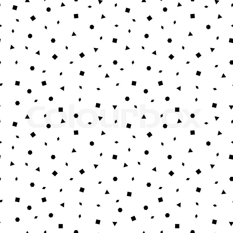 800x800 Vector Mosaic Seamless Pattern With Geometric Shapes. Retro