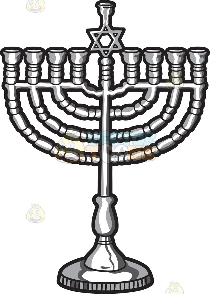732x1024 Menorah Clip Art