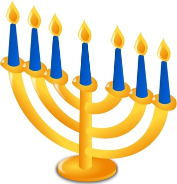 355x368 Vector Hanukkah Menorah Free Vector Download (12 Free Vector) For