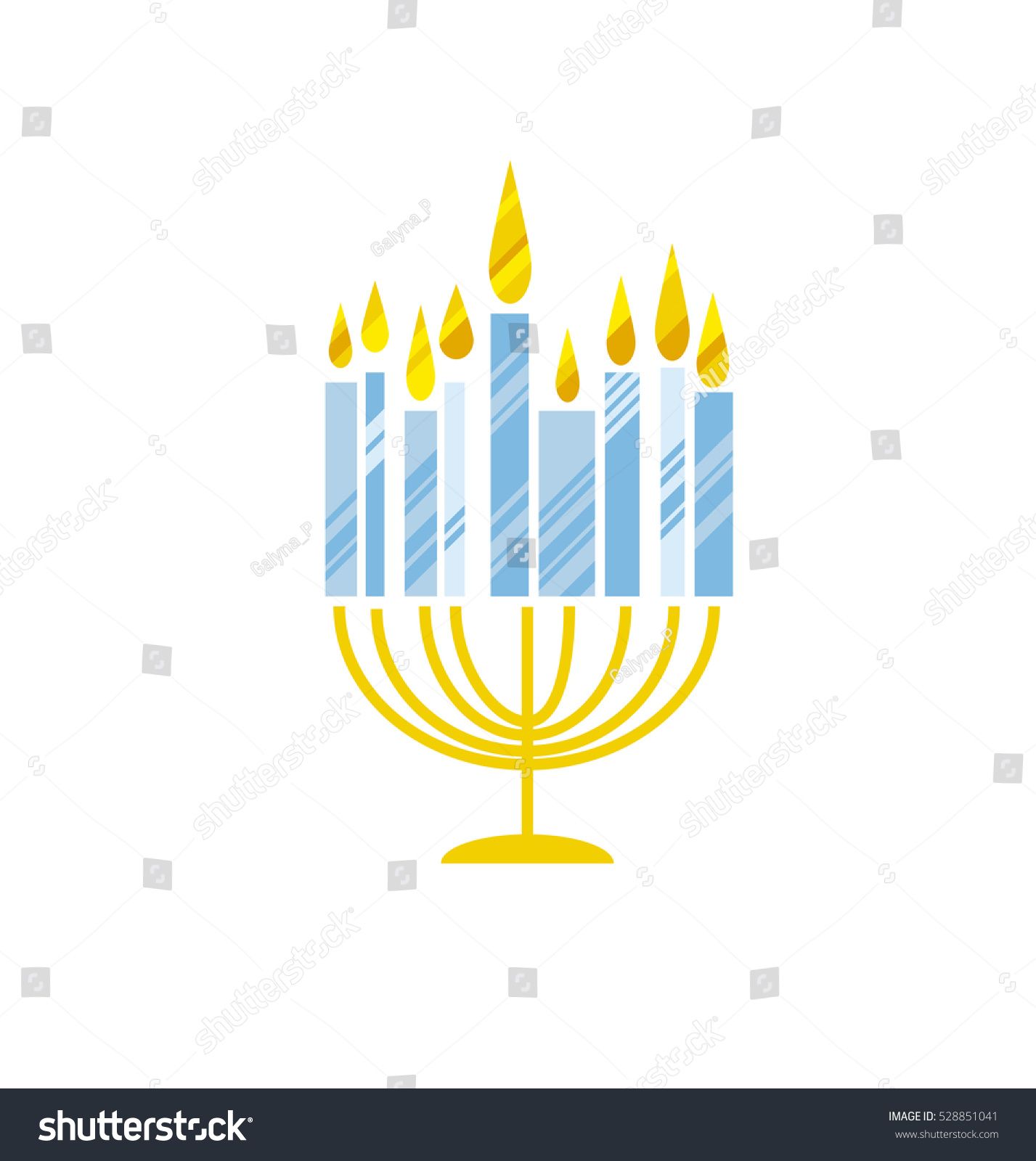 1427x1600 Hanukkah Menorah Vector Illustration. Jewish Candles Simple Vector